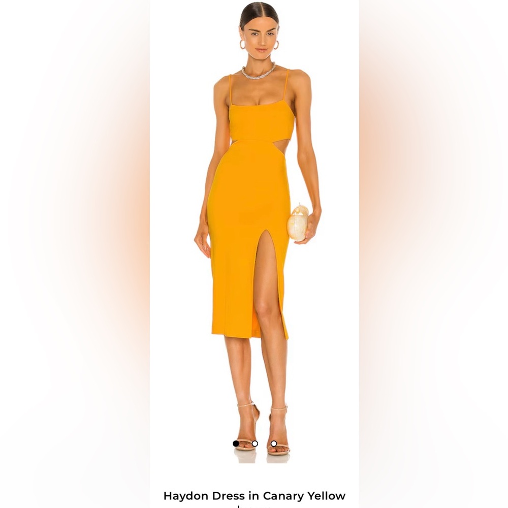 h:ours Canary Yellow Dress